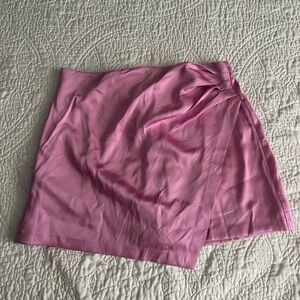 Abercrombie pink satin skort